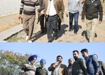 DC Poonch inspects developmental works at Panchayat Dara Dullian Upper  