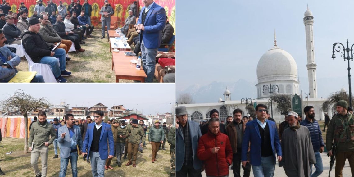DC Srinagar visits Dargah Hazratbal; finalises arrangements for Meraj-un-Nabi (SAW)