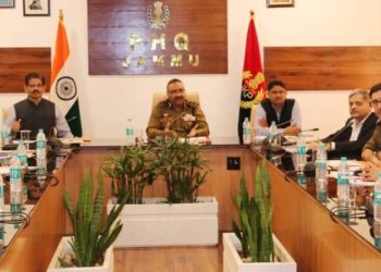 DGP J&K chairs Police Establishment Board meeting at Police Headquarters