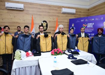 Anurag Singh Thakur along with LG J&K launches 3rd Khelo India Winter Games Mascot, Theme Song and Jersey