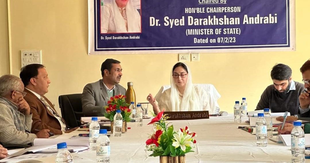 Dr Darakhshan chairs 6th Administrative Meeting of J&K Waqf Board in Jammu 