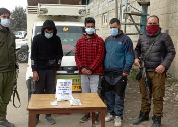 Pulwama Police busted Gang of drug peddlers, 04 drug peddlers arrested Contraband substances recovered