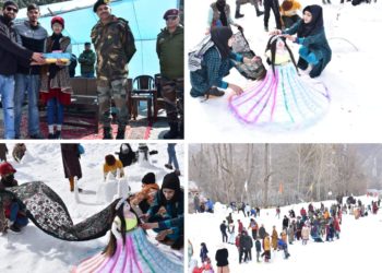Karnah: Indian Army organises “Snow Art Competition” at Baghbella 