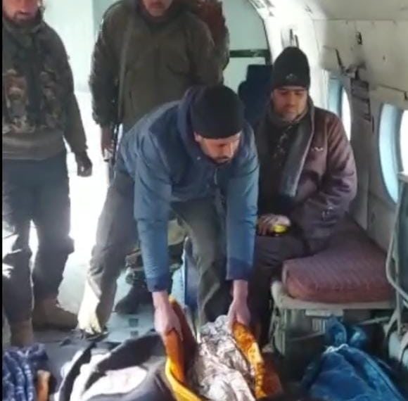 Four Dead bodies airlifted from Kupwara to Tangdhar. People extend gratitude to DC Kupwara And BSF