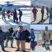 Nearly 6 days after remaining in a mortuary at District Hospital Handwara, corpses of four Karnah residents were airlifted in a chopper, lent by Border Security Forces, to their native places