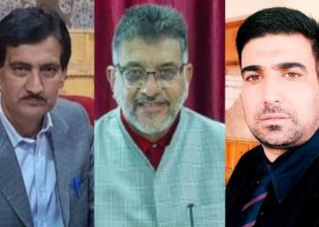 Mohammad Amin Shah and Advocate Altaf Lone visit the Central University of Kashmir
