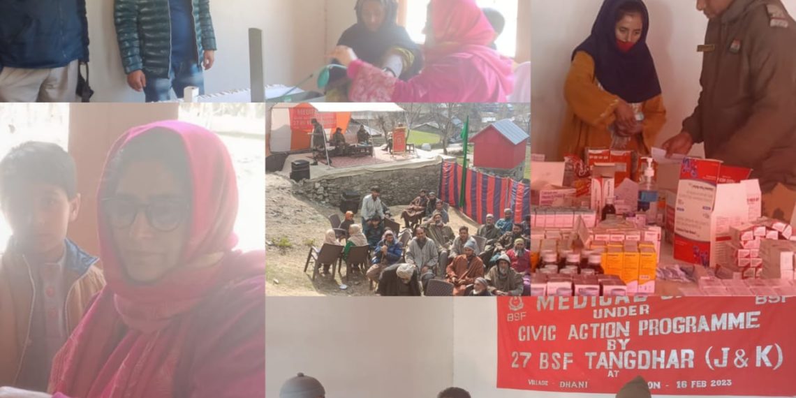 BSF organised free medical near LoC in Karnah