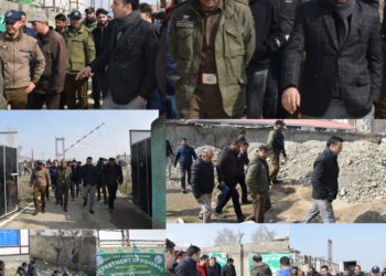DC Kulgam visits Migrant Colony Vessu; oversees arrangements for Maha Shivratri festival 
