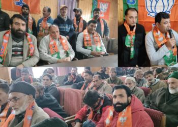 BJP holds constituency Working Committee meeting in Handwara Bearer