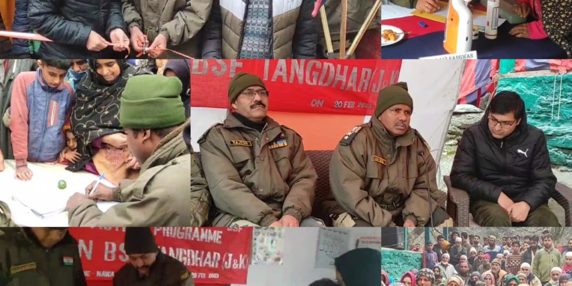 27 BN BSF Organised Free Medical Camp At Nowa Gabra Karnah  In North Kashmir’s Kupwara district 