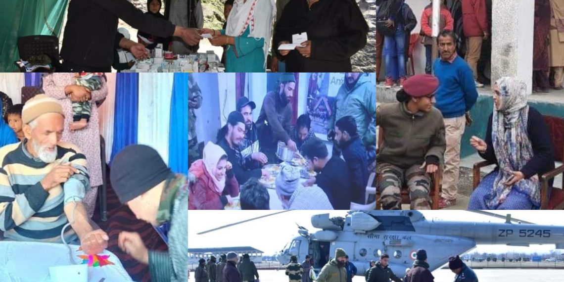 The Indian army and BSF are developing good ties with locals and stand beside them in all circumstances