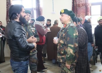 GENERAL OFFICER COMMANDING, KILO FORCE VISITS PALHALLAN 