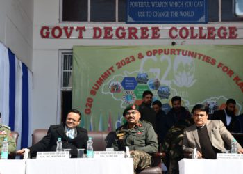 Indian Army in collaboration with Degree College Sogam organised a seminar on ” G 20 Summit 2023 and opportunities for Kashmir