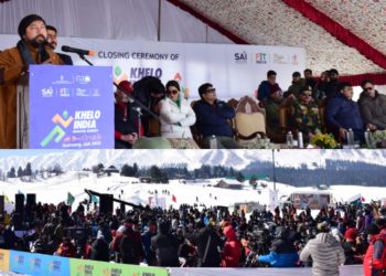 Khelo India Winter Games concludes at Gulmarg; Nisith Pramanik distributes medals among winners