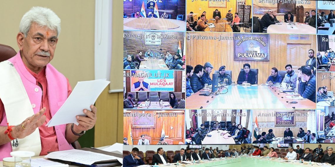 Lt Governor interacts with citizens who had filed their complaints on JKIGRAMS; several cases disposed on the spot