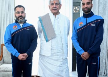 Fit India Movement Ambassador, International Wushu Player call on Lt Governor 