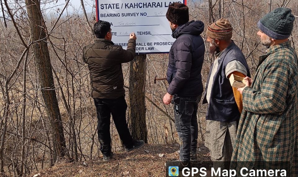 Stone Crusher Owner voluntarily evacuates encroached Kahcharai land at Gbl