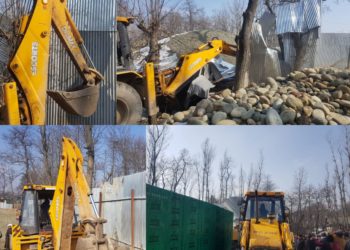Stone Crushers on State lands removed, land retrieved at Anantnag