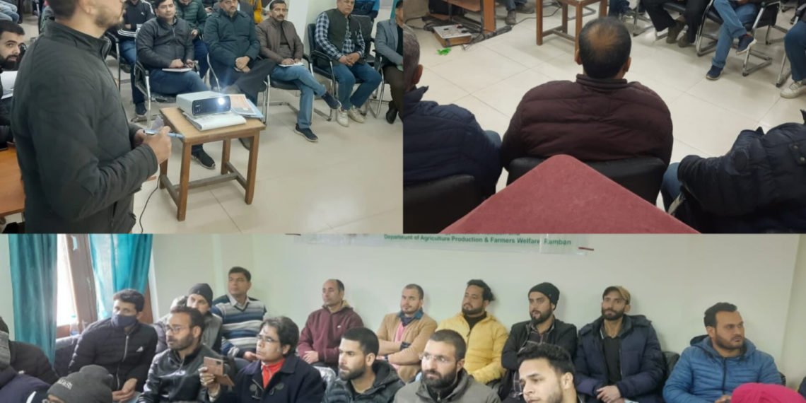 Training under Holistic Agriculture Development programme held for technical staff at Ramban