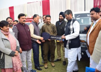 Public Outreach Programme  Union Minister visits Samba; Inaugurates development works, visits progressive walnut processing unit