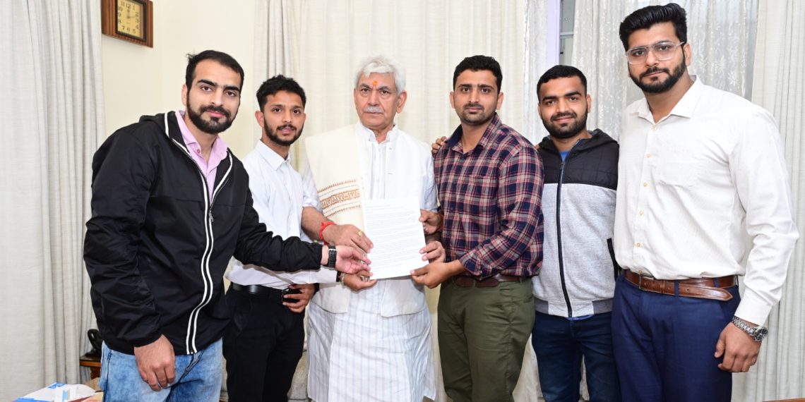 Former Minister, Former MLA, President JKNPF, JKSSB Aspirants Call On LG Manoj Sinha