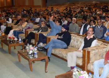 Advisor Bhatnagar addresses mega meet of All India Transporters at SKICC