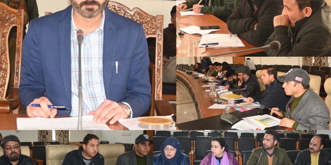 DC Anantnag reviews functioning of RDD; presses for completion of works by 15th March