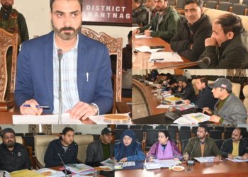 DC Anantnag reviews functioning of RDD; presses for completion of works by 15th March