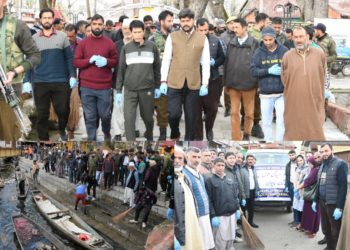 DC Gbl launches special sanitation drive at Kheer Bhawani Temple