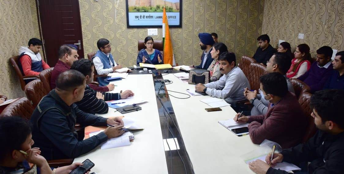 DC Jammu reviews Jal Jeevan Mission, self employment schemes, Youth festival arrangements