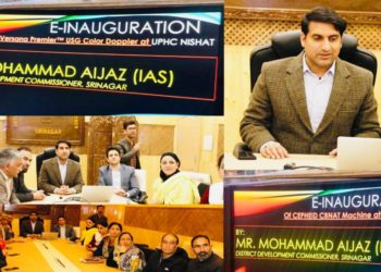 DC Srinagar inaugurates commissioning of Colour Doppler in District TB Centre and CB-Naat Machine in UPHC Nishat