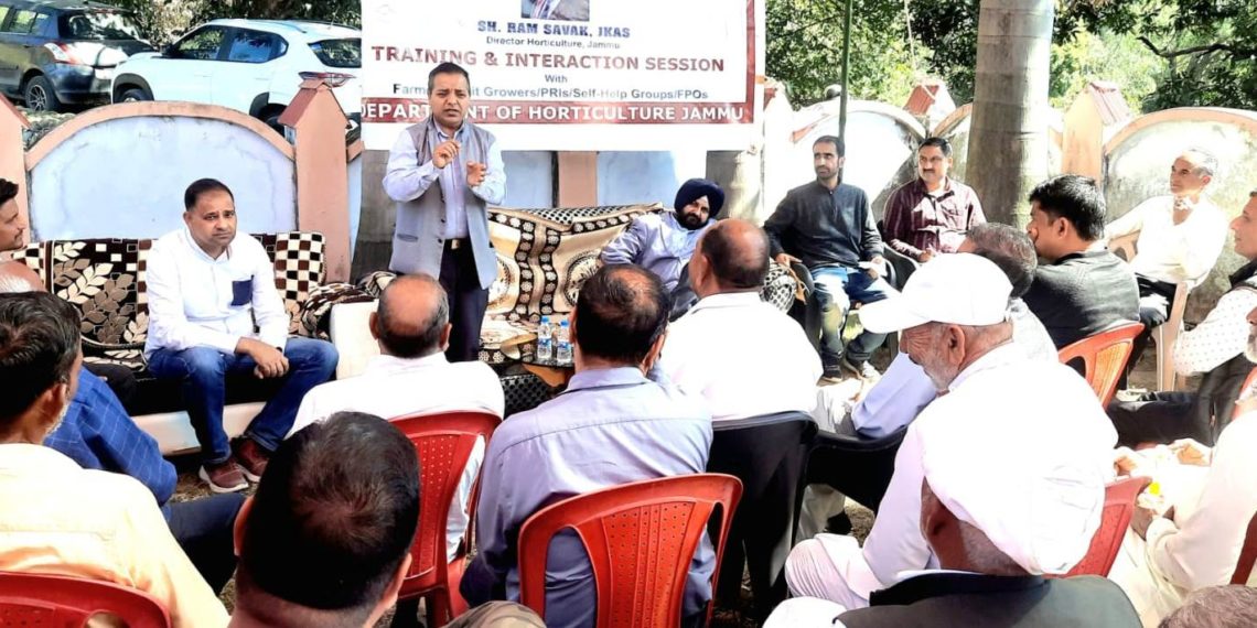 Director Horticulture Jammu launches Fruit Plantation Drive at Akhnoor