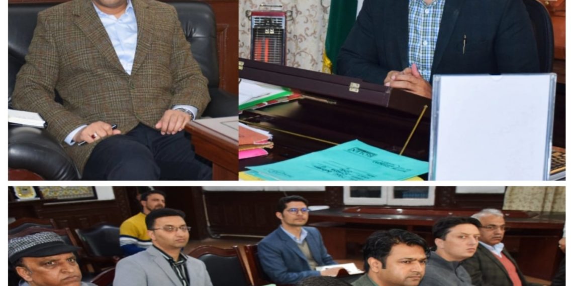 Div Com Kashmir chairs meeting on accommodation issues of PM Package Employees