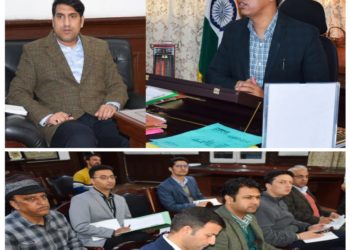Div Com Kashmir chairs meeting on accommodation issues of PM Package Employees