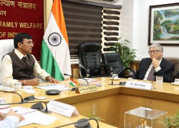 Health Minister Dr Mansukh Mandaviya met Bill Gates today