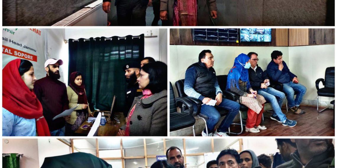 BDC Chairperson Sopore , Dr Fareeda Khan visits SDH Sopore, took review of patient care facilities