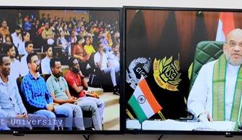 Union Home Minister and Minister of Cooperation, Shri Amit Shah addresses ‘Kashmir Mahotsav’ organized by Indian Institute of Sustainability, Gujarat University through video conferencing, today