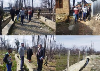 DDC Shopian visits Keegam Block; inspects progress of developmental works