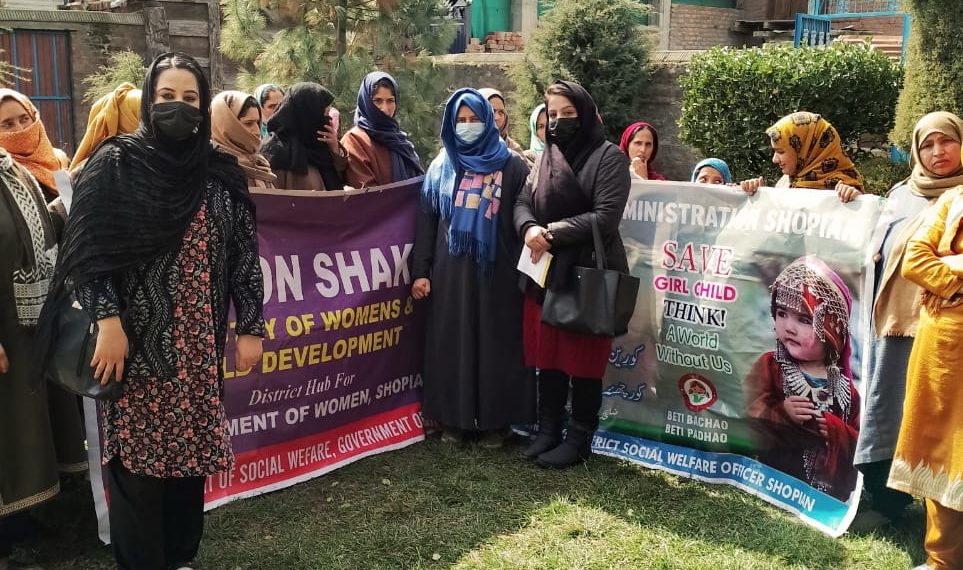 DHEW Shopian organised  awareness camp at Nowgam
