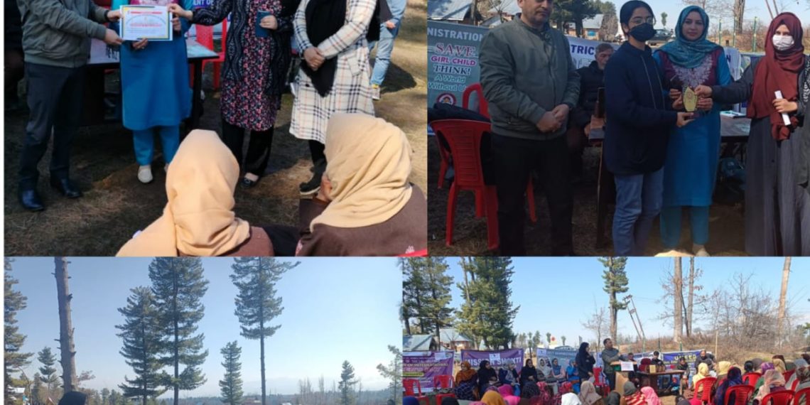 DHEW Shopian celebrates International Womens Day with female Sports medalists