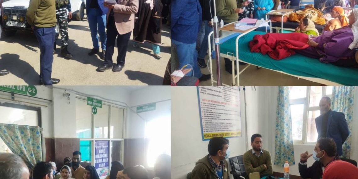 DC Shopian conducts surprise visit of DH Shopian, PHC Tukroo