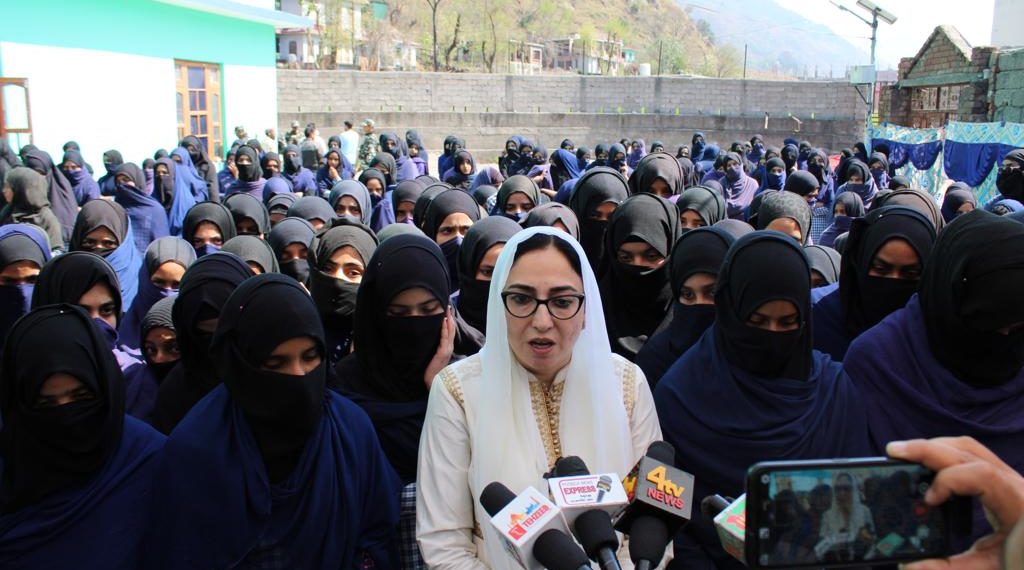 Dr Darakhshan Andrabi laid foundation stone for Waqf Office Complex at Poonch, inspected many educational institutions, held many meetings
