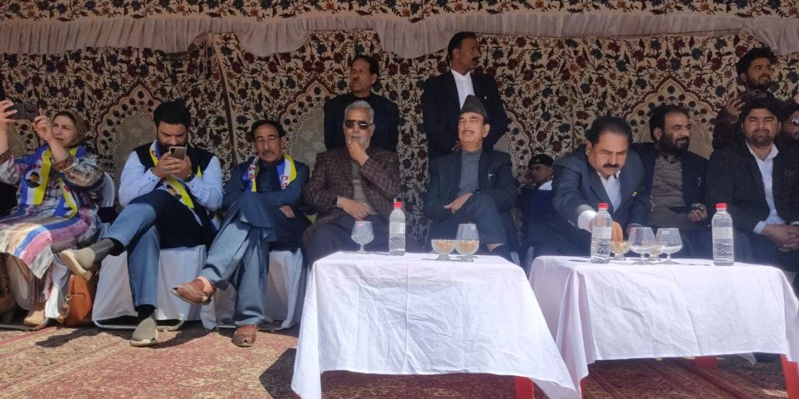 Will bring in law to protect land and job rights of people of J&K if voted to power, says Azad