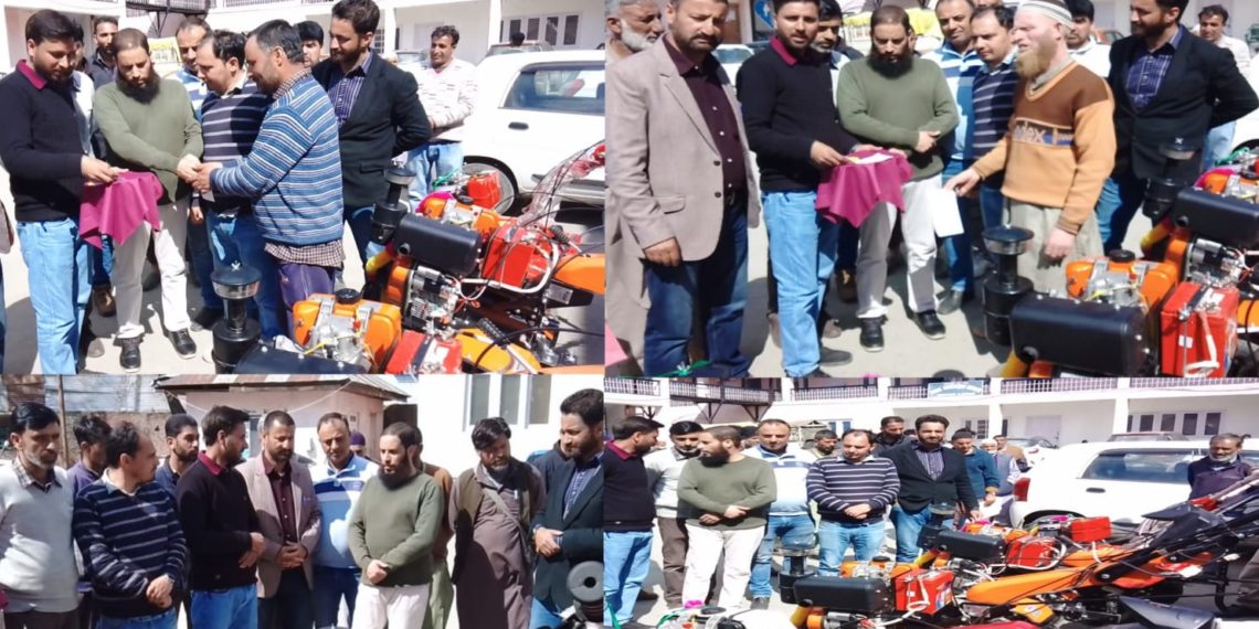 Farming machinery distributed among progressive farmers at Tangdar