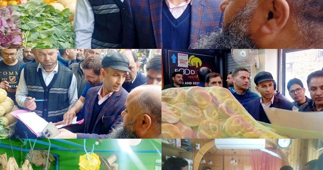 ADC Bandipora leads market checking team,on spot action taken against violators