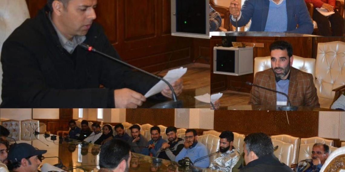 DC Kulgam interacts with media persons
