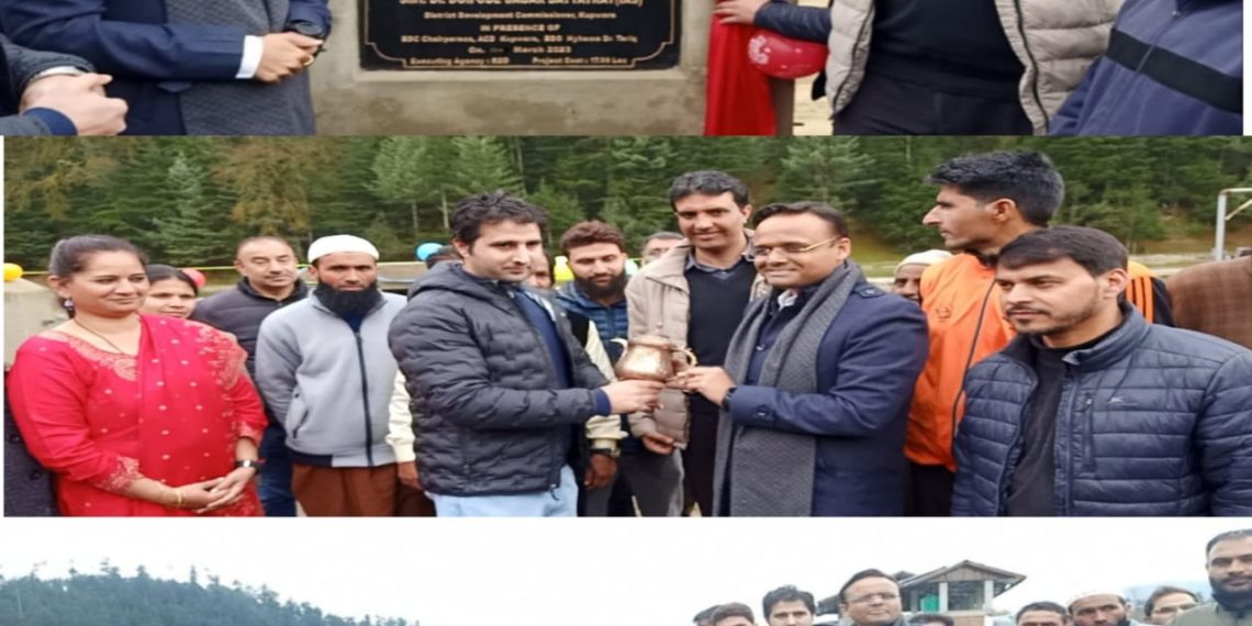 DC Kupwara inaugurates Amritsarovar River front at Kupwara