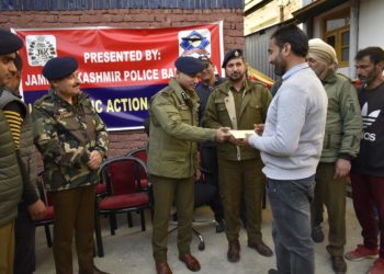 SSP Baramulla Amod Ashok Nagpure interacted with students of Blind School Sangri Baramulla