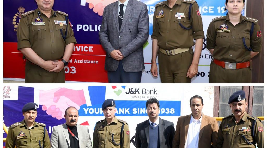 J&K Bank hands over branded barricades to Traffic Department