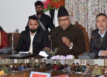 MP Khatana reviews development activities in Srinagar district